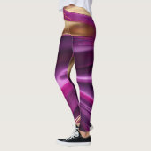 Modern Abstract-Purple Pink and Gold- Leggings (Links)