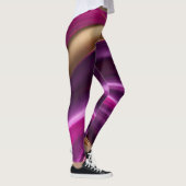 Modern Abstract-Purple Pink and Gold- Leggings (Rechts)