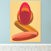 Modern Abstract Ring Harmony and Calm Leinwanddruck (Insitu (Holzboden))