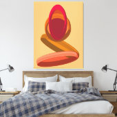 Modern Abstract Ring Harmony and Calm Leinwanddruck (Insitu (Schlafzimmer))