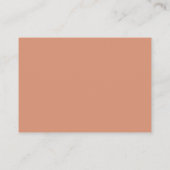 Modern Abstract Rose Gold Business Card Visitenkarte (Rückseite)