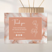 Modern Abstract Rose Gold Business Card Visitenkarte