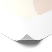 Modern Abstract Shapes Wall Art Poster (Ecke)