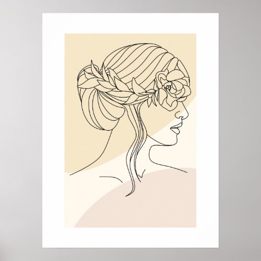 Modern Abstract Shapes Wall Art Poster (Vorne)