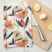 Modern Abstract Spring Floral Kitchen Towels Geschirrtuch (Viertel Falte)