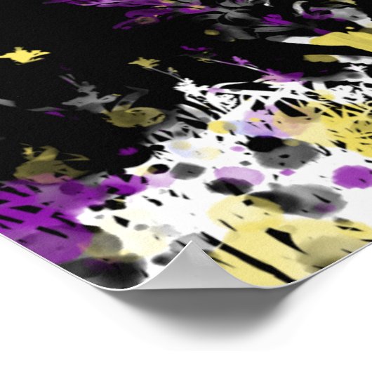 Modern Abstract Tree Poster (Ecke)