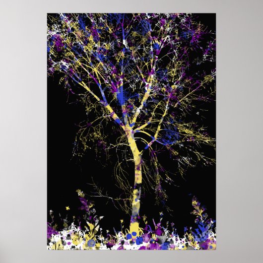 Modern Abstract Tree Poster (Vorne)
