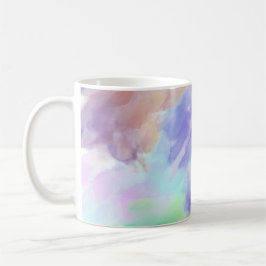 Modern Abstract Watercolor Clouds Colorful Pastel Kaffeetasse