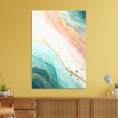 Modern Abstract Watercolor Wall Art Leinwanddruck (Insitu (Wohnzimmer))