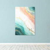 Modern Abstract Watercolor Wall Art Leinwanddruck (Insitu (Holzboden))