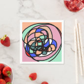 Modern Abstrakt Art Cocktail Napkins Serviette (Beispiel)