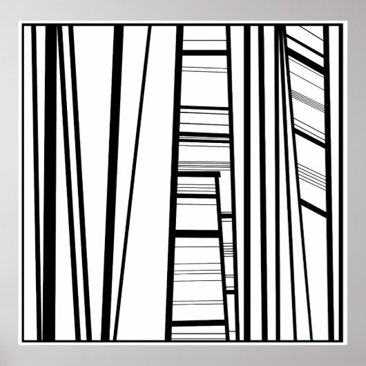 modern abstrakt b/w poster (Vorne)
