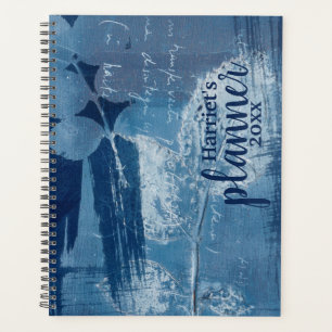 Modern abstrakt-blau anpassen planer