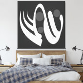 modern abstrakt geometrisch leinwanddruck (Insitu (Schlafzimmer))