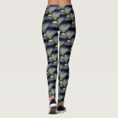 MODERN abstrakt gezeichnet, hellgelb, grau Leggings (Rückseite)