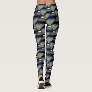 MODERN abstrakt gezeichnet, hellgelb, grau Leggings