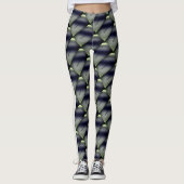 MODERN abstrakt gezeichnet, hellgelb, grau Leggings (Vorderseite)