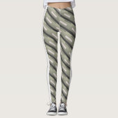MODERN abstrakt gezeichnet hellgrau Leggings (Vorderseite)