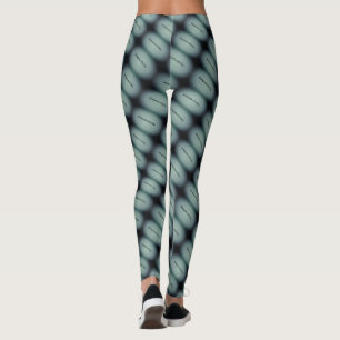 MODERN abstrakt gezeichnet hellgrün Leggings
