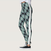MODERN abstrakt gezeichnet hellgrün Leggings (Links)