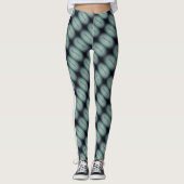 MODERN abstrakt gezeichnet hellgrün Leggings (Vorderseite)