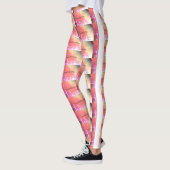 MODERN abstrakt gezeichnet hellrot Leggings (Links)