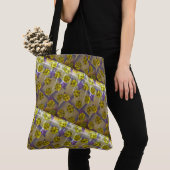 MODERN abstrakt gezeichnet in braun-tiefgelb-leich Tasche (Von Nahem)