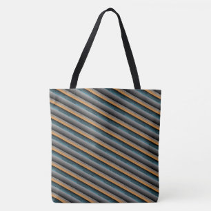 MODERN abstrakt gezeichnet in hellgrau-schwarz grü Tasche