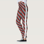 MODERN abstrakt gezeichnet in hellgrauem Schwarz Leggings (Links)