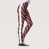 MODERN abstrakt gezeichnet in hellgrauem Schwarz Leggings (Rechts)