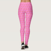 MODERN abstrakt gezeichnet in hellrosa - Leggings (Rückseite)