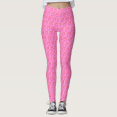 MODERN abstrakt gezeichnet in hellrosa - Leggings (Vorderseite)