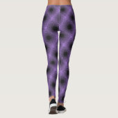 MODERN abstrakt gezeichnet Schwarz-lila-Mosaik Leggings (Rückseite)