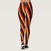 MODERN abstrakt gezeichnet, schwarz-rot-gelb Leggings (Rückseite)