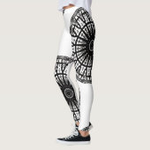MODERN abstrakt gezeichnet schwarz-weiß- Leggings (Links)