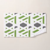 Modern, abstrakt, grau, olivgrün, weiß badhandtuch set (Handtuch)