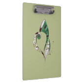 Modern abstrakt Green hand gezeichnete Tintenzeich Klemmbrett (Rechts)