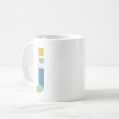 Modern Abstrakt Letter J Monogram Initial Kaffeetasse (Vorderseite Links)