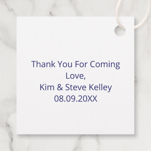 Modern Abstrakt Letter K Monogram Personalisiert Geschenkanhänger (Rückseite)