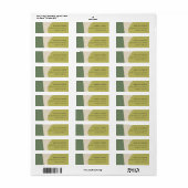 MODERN ABSTRAKT LIME GREEN KRAFT ARTISTIC ADRESSE (Vorne)
