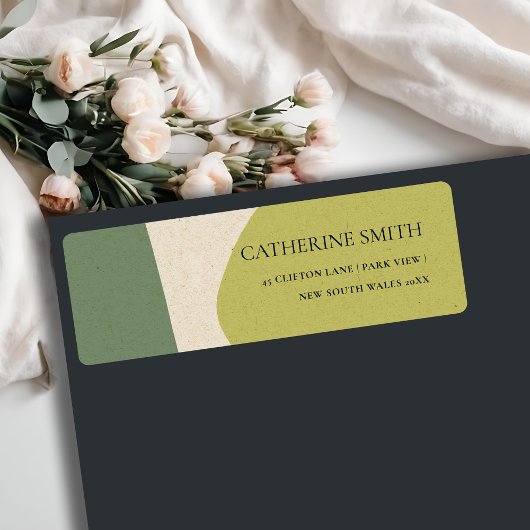 MODERN ABSTRAKT LIME GREEN KRAFT ARTISTIC ADRESSE