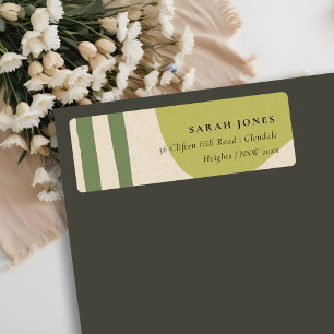 MODERN ABSTRAKT LIME GREEN KRAFT ARTISTIC ADRESSE