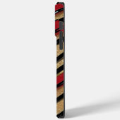Modern Abstrakt Line Red Black Custom Minimalistis Case-Mate iPhone Hülle (Rückseite / Links)