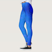 MODERN abstrakt zeichnend in blau-dunkelblau-mosai Leggings (Links)