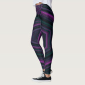 MODERN abstrakt zeichnend in grün-dunkelrosa-mosai Leggings (Links)