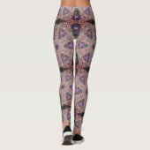 MODERN abstrakt zeichnend Schwarz-lila-Mosaik Leggings (Rückseite)