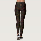 MODERN abstrakt zeichnend Schwarzlichtmosaik Leggings (Rückseite)