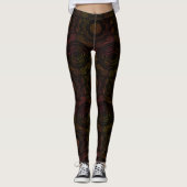 MODERN abstrakt zeichnend Schwarzlichtmosaik Leggings (Vorderseite)