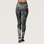 MODERN abstrakt zeichnend tiefgrau-schwarz-mosaik Leggings (Rückseite)