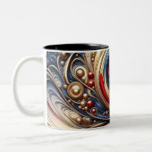 Modern Abstrakt Zweifarbige Tasse (Links)